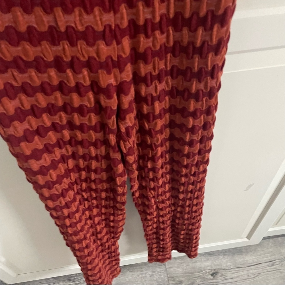 Rita Row Lirio striped rust color jumpsuit 20205 - Picture 9 of 15